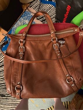 Vintage Coach Alexandra Convertible Leather Hobo Bag